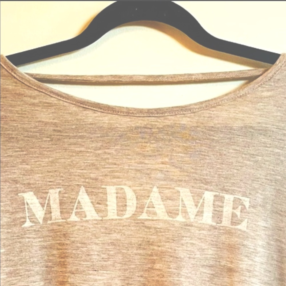 SIR & MADAME BACKLESS T SHIRT